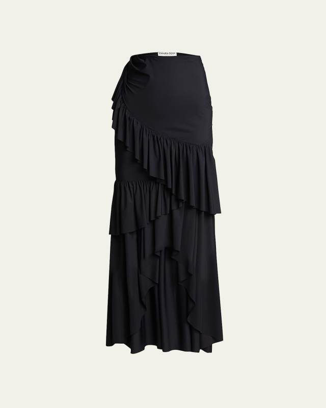Leonarda Tiered Coverup Maxi Skirt